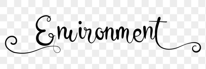 PNG environment, minimal black calligraphy, | Free PNG - rawpixel