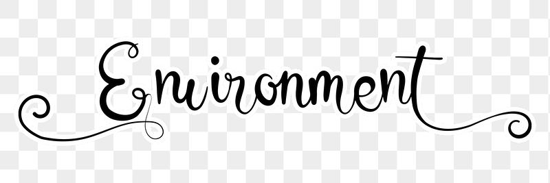 PNG environment, minimal black calligraphy, | Free PNG - rawpixel