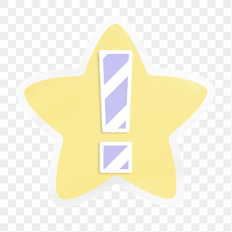 PNG exclamation mark, cute pastel | Free PNG - rawpixel