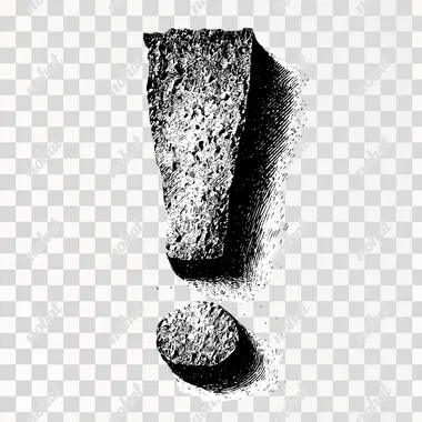 PNG Exclamation Mark Woodcut Etching PNG Exclamation Mark Woodcut Etching