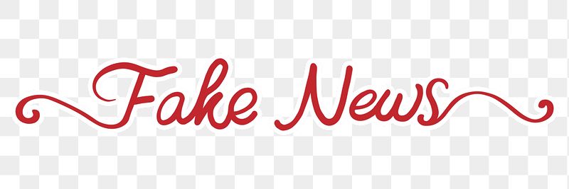 PNG fake news sticker, red | Free PNG - rawpixel