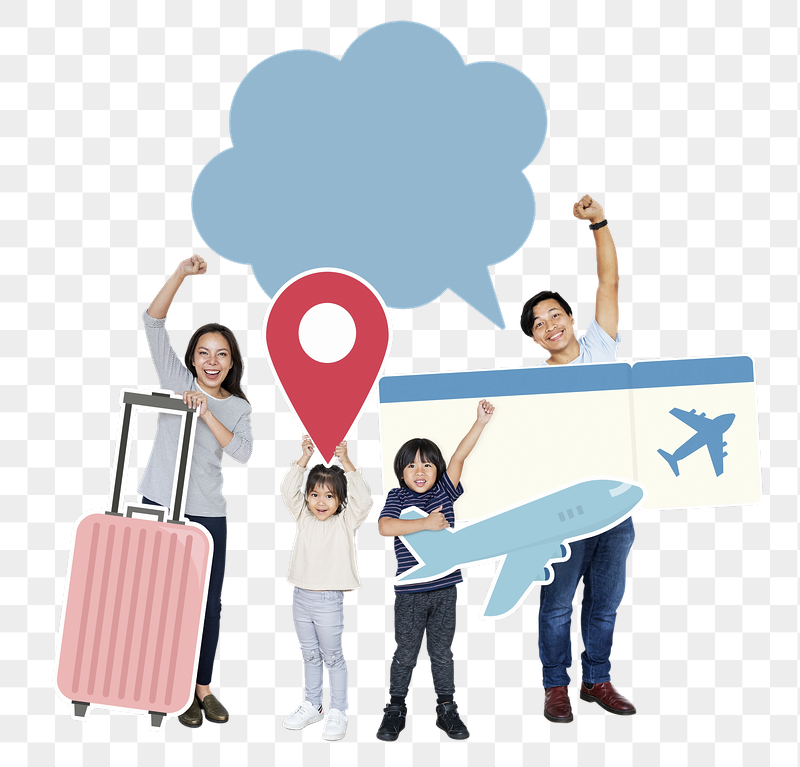 Png Family ready for trip, | Free PNG - rawpixel