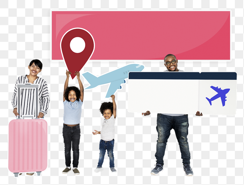 Png Family ready for trip, | Free PNG - rawpixel