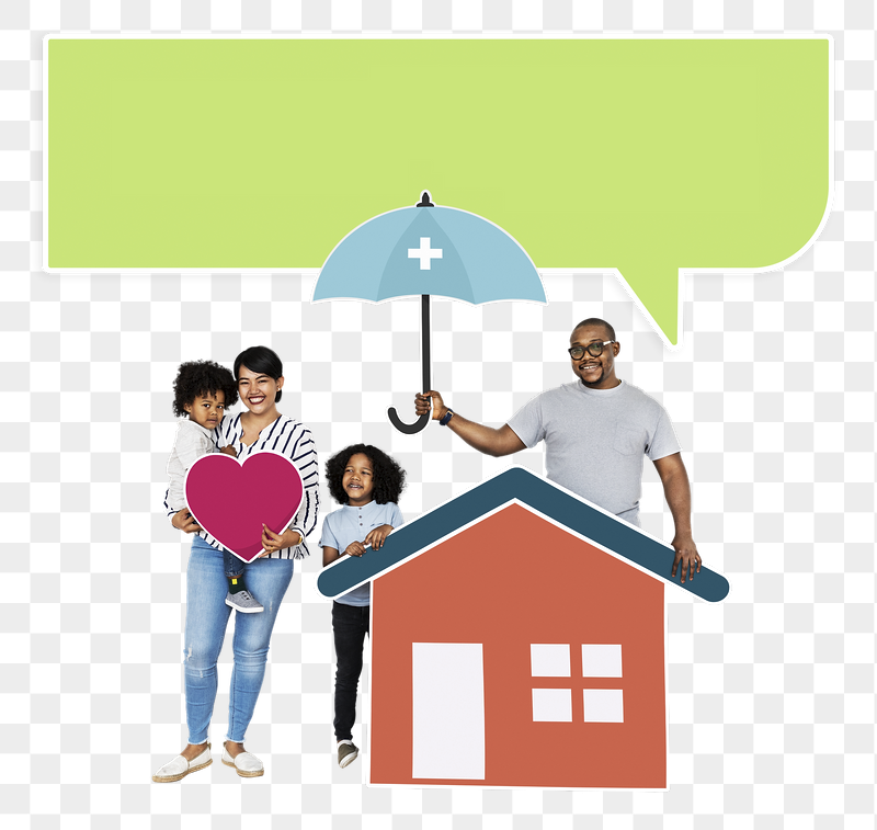 Png Family with home insurance | Free PNG - rawpixel