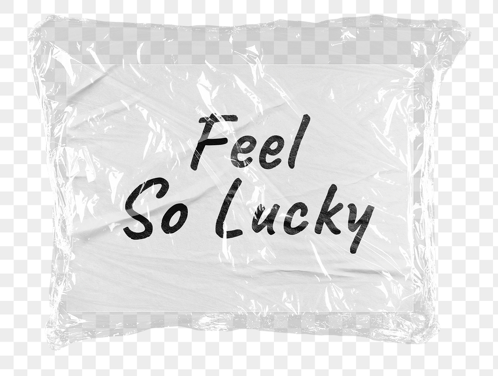 Png feel so lucky word | Free PNG - rawpixel