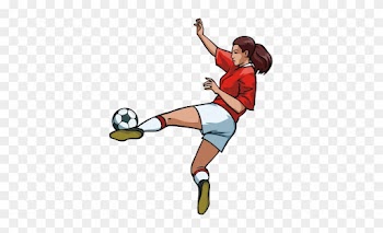 Png - - Female Soccer Player Clipart