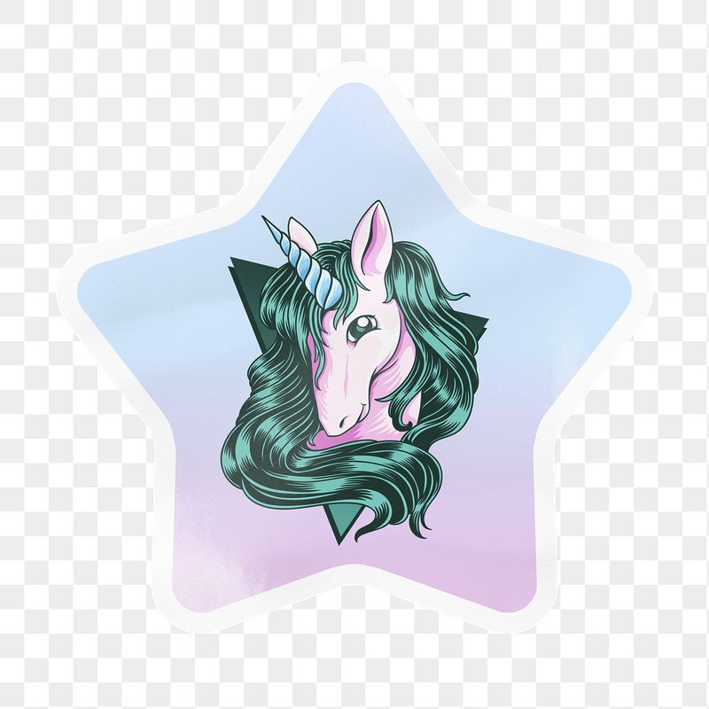 PNG financial unicorn sticker, star | Free PNG - rawpixel