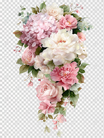 PNG Floral Arch Arrangement in Watercolor