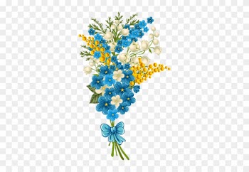 Png Flower Blue Border