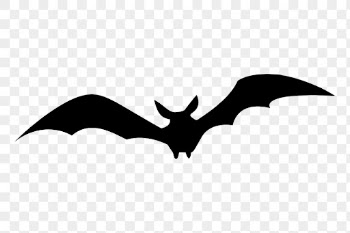 PNG flying bat silhouette clipart, | Free PNG - rawpixel