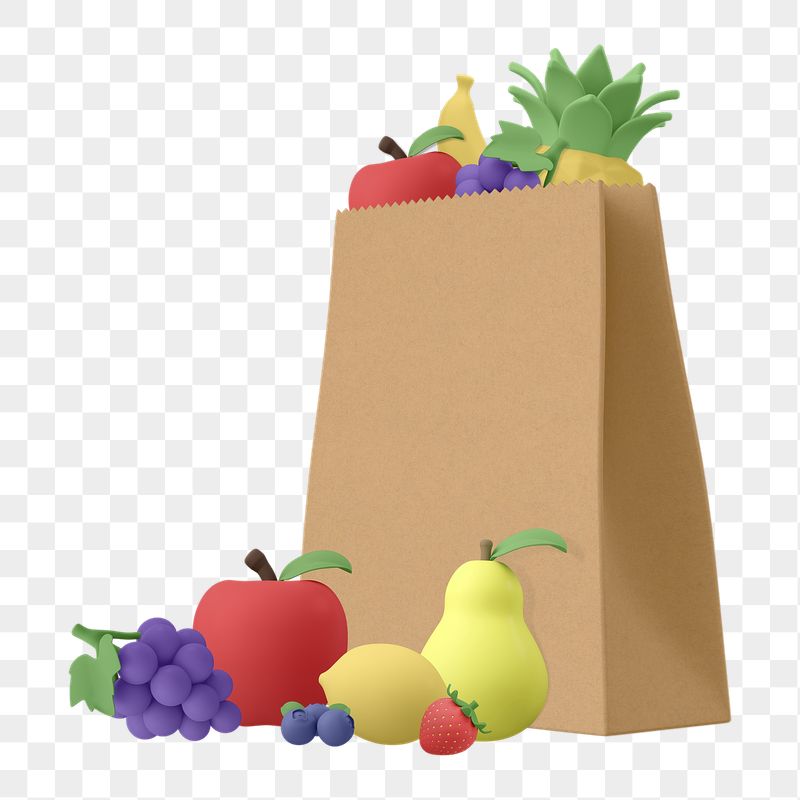 Png food paper bag sticker, | Free PNG - rawpixel