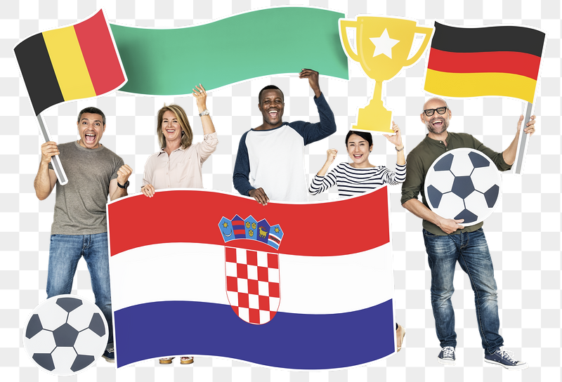 Png Football fans Belgium, Croatiand | Free PNG - rawpixel