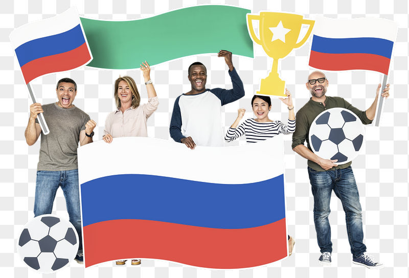 Png Football fans Russia flag, | Free PNG - rawpixel