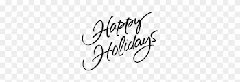 Png Format Images Of Happy Holidays Image - Happy Holidays