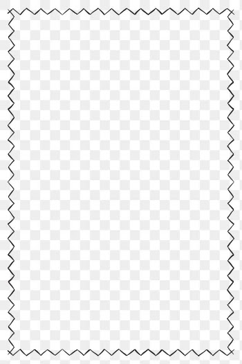 Png frame border zigzag ornament