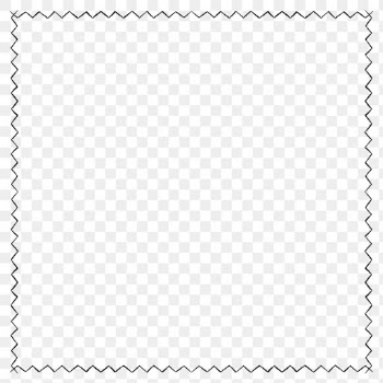 Png frame border zigzag ornament