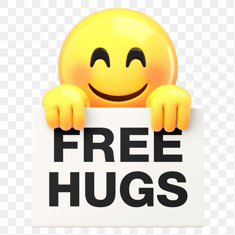 Png free hugs sign sticker, | Free PNG - rawpixel
