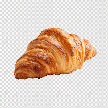 PNG Fresh Croissant on Transparent Background