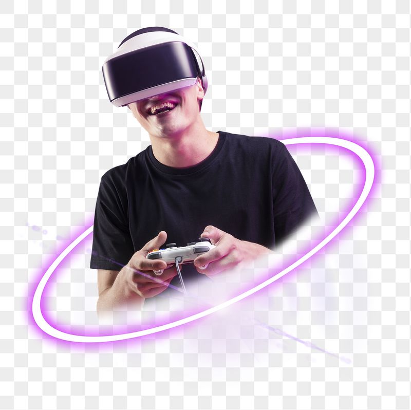 PNG gamer in VR headset, | Free PNG - rawpixel