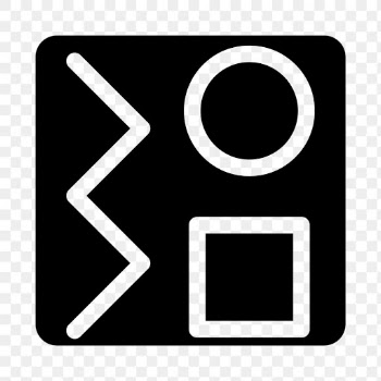 Png geometric shape icon in flat style | Free stock illustration | High Resolution graphic