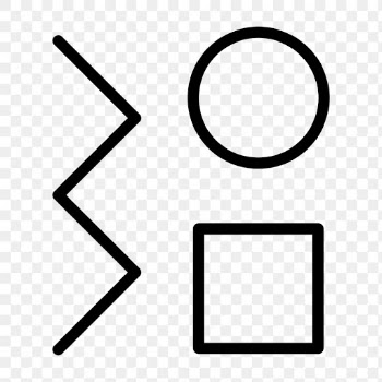 Png Geometric shape icon in simple style | Free stock illustration | High Resolution graphic