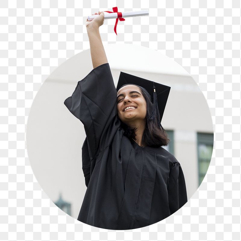Png girl in graduation gown | Free PNG - rawpixel