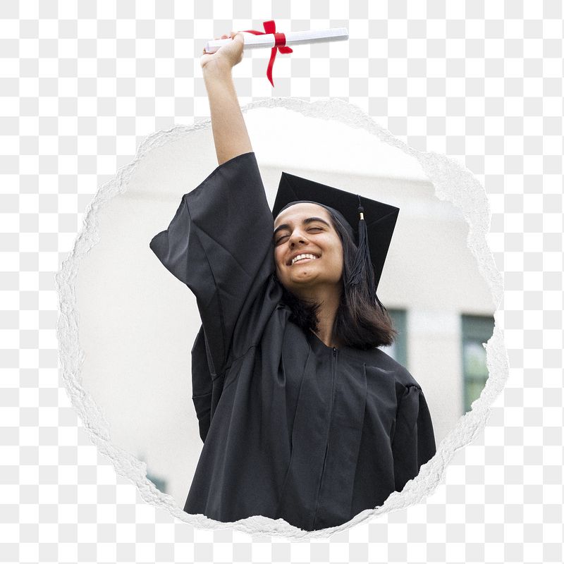 Png girl in graduation gown | Free PNG - rawpixel