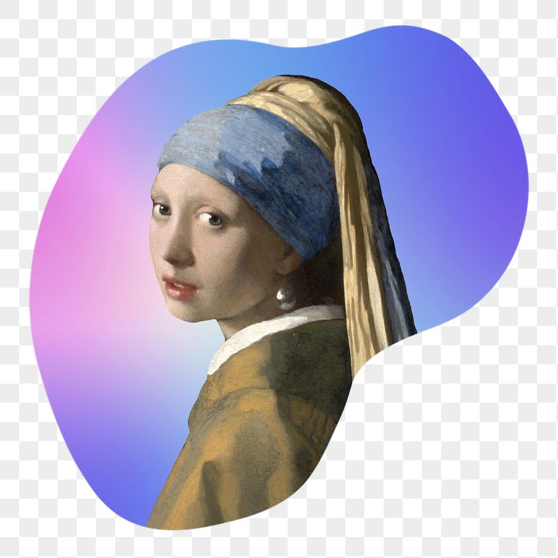 Png girl with the pearl | Free PNG - rawpixel