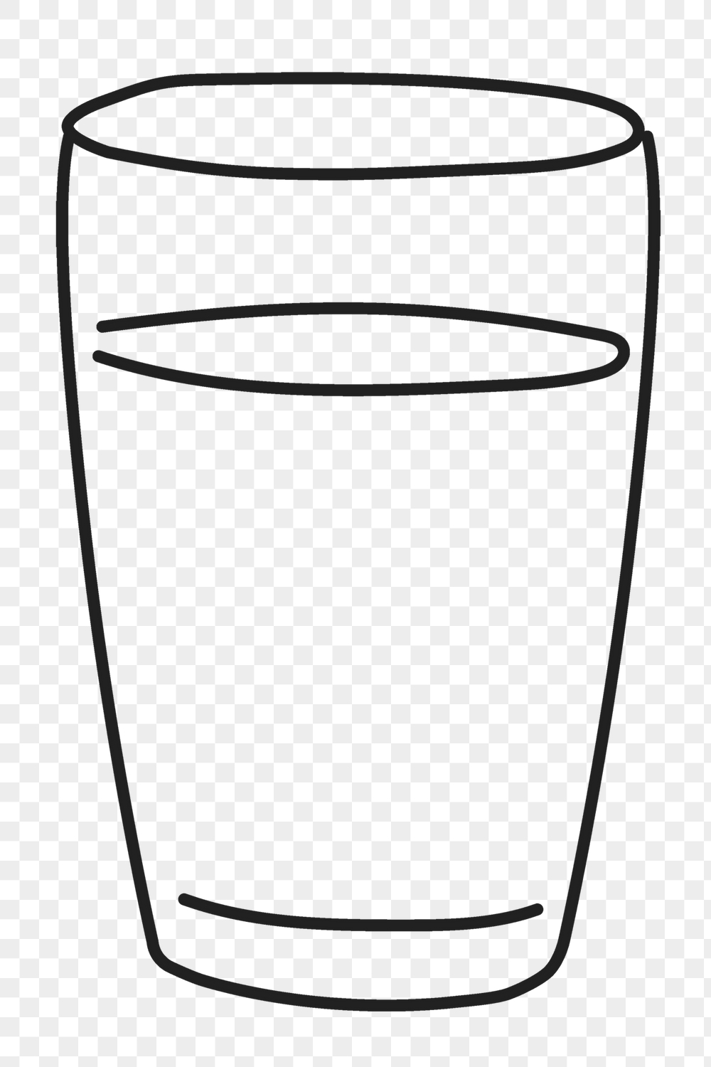 Png glass of water sticker, | Free PNG Illustration - rawpixel