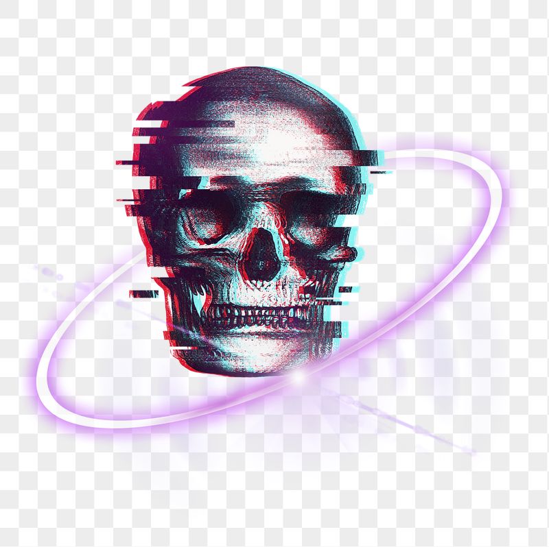 PNG glitch skull, hacker and | Free PNG - rawpixel