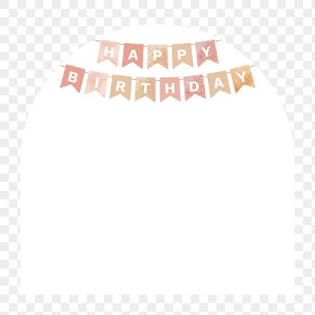 Png glitter birthday banner frame, | Free PNG - rawpixel