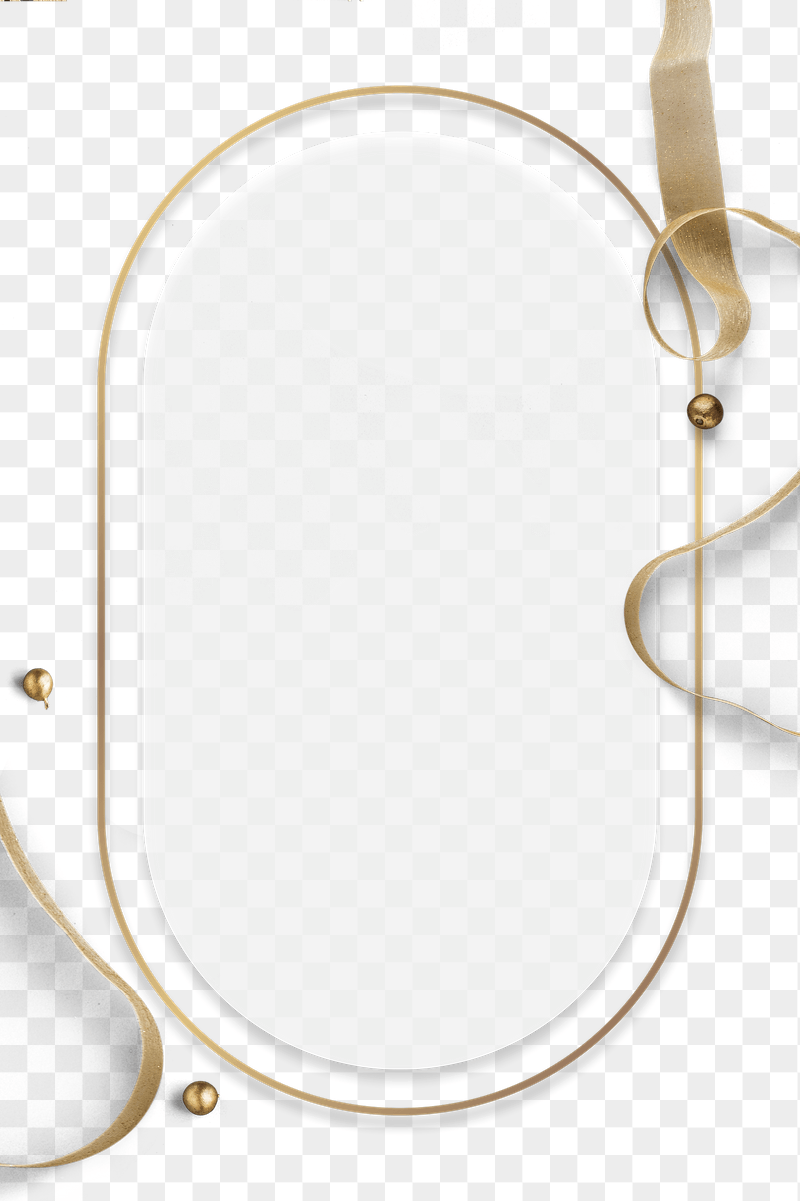 Png gold oval frame sticker, | Free PNG - rawpixel