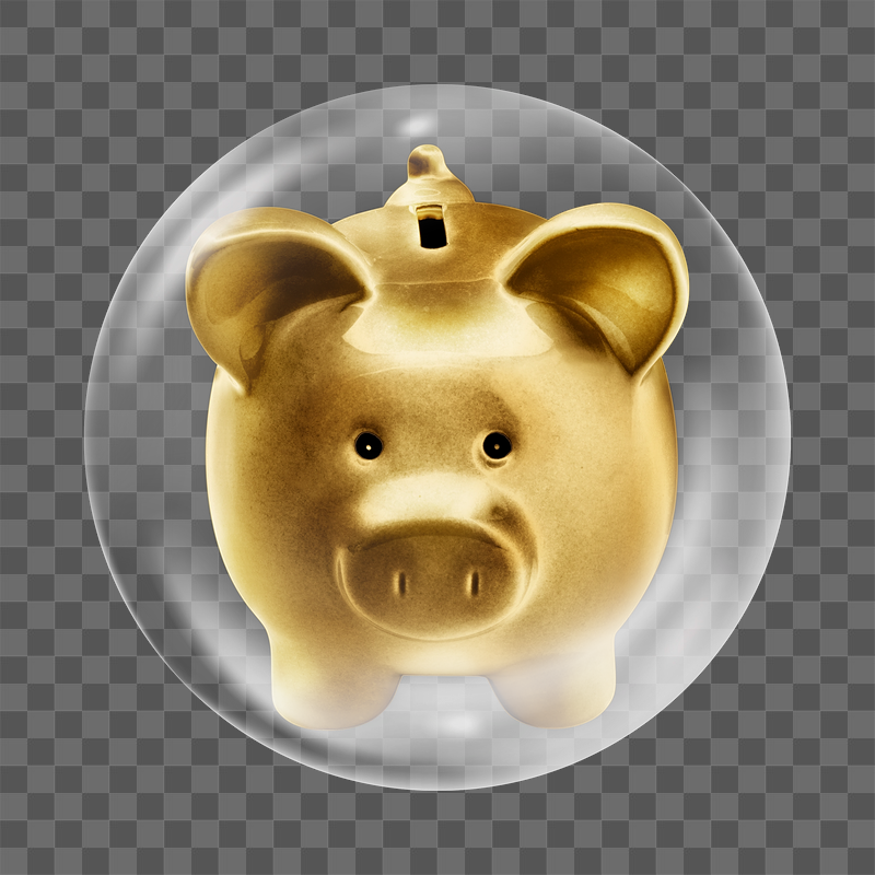 PNG gold piggy bank  | Free PNG - rawpixel