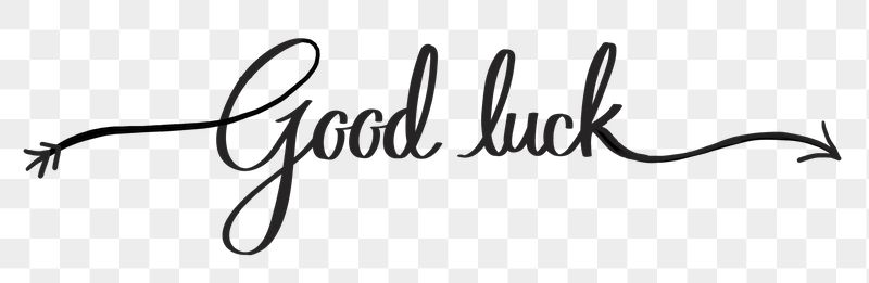 PNG good luck, minimal black | Free PNG - rawpixel