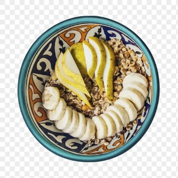 Png granola fruit bowl sticker, | Free PNG - rawpixel