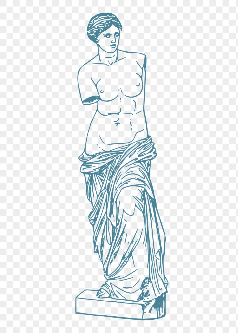 Png Greek goddess statue sticker, | Free PNG Illustration - rawpixel