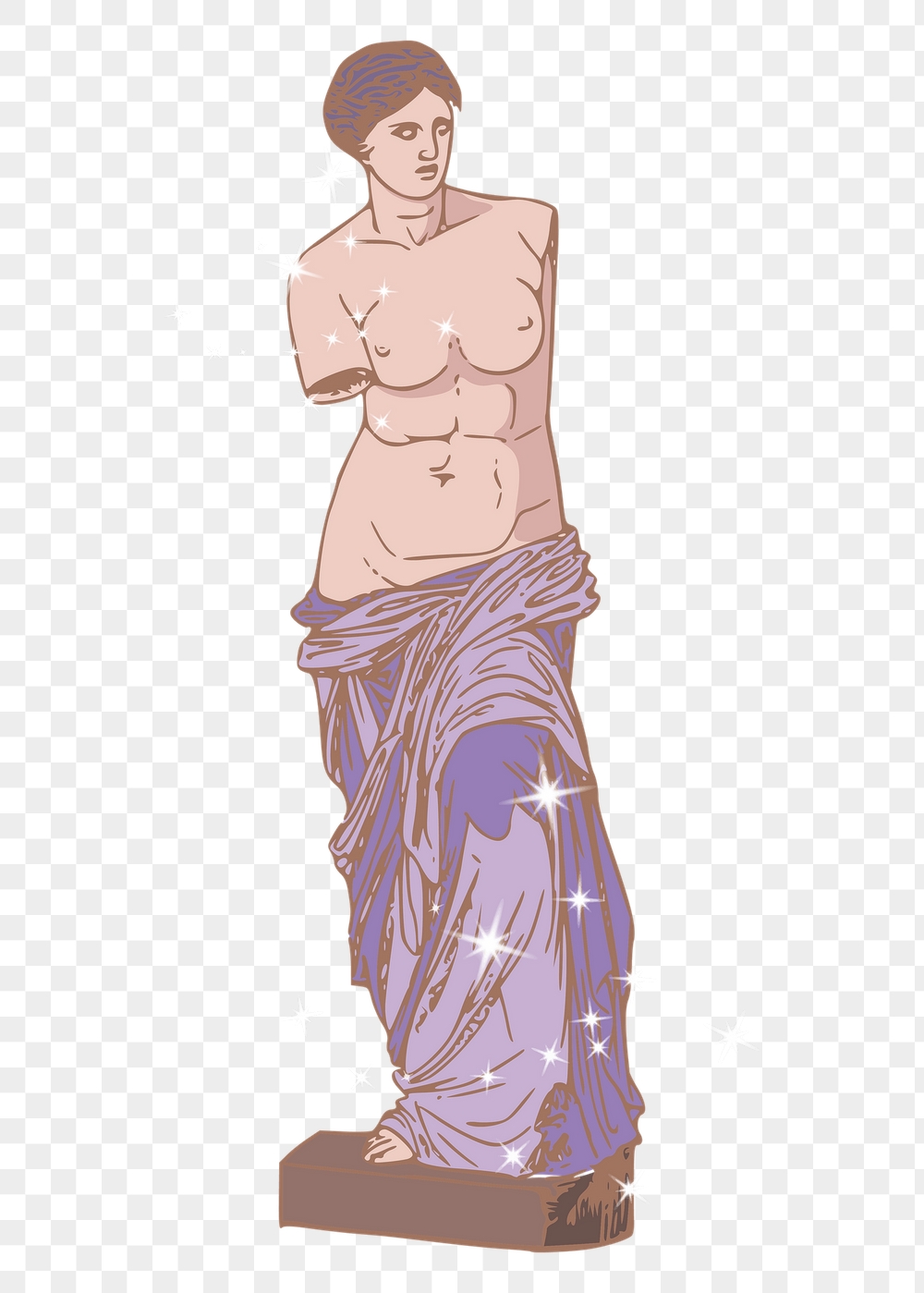 Png Greek goddess statue sticker, | Free PNG Illustration - rawpixel