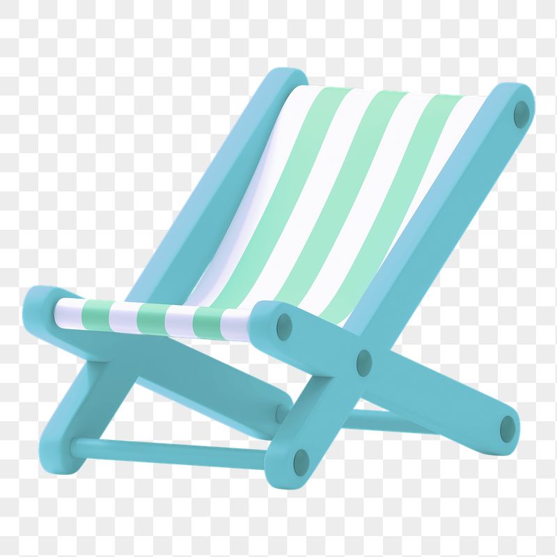Png green folding chair sticker, | Free PNG - rawpixel