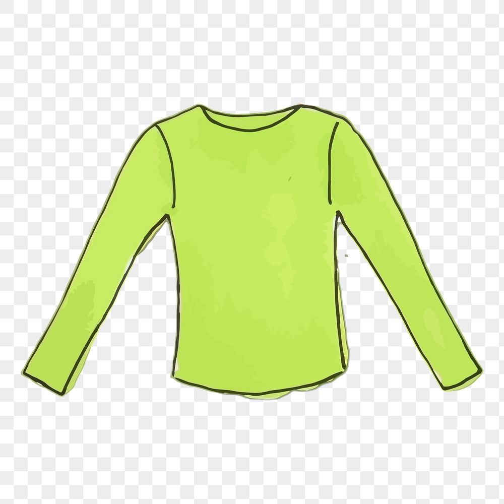 Png green long sleeve shirt | Free PNG - rawpixel