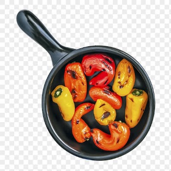 Png grilled peppers sticker, food | Free PNG - rawpixel