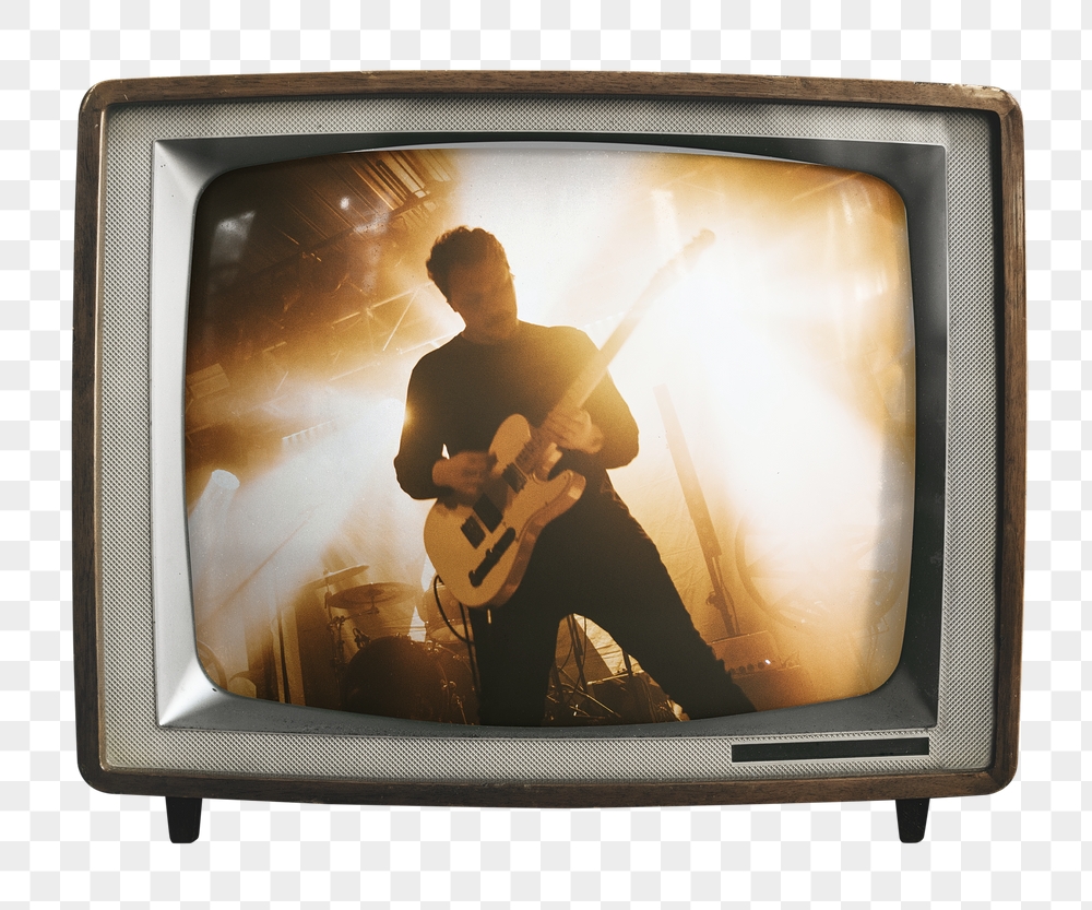Png guitarist performing concert sticker, | Free PNG - rawpixel