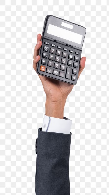 Png Hand holding calculator mockup in finance… | Free stock illustration | High Resolution graphic