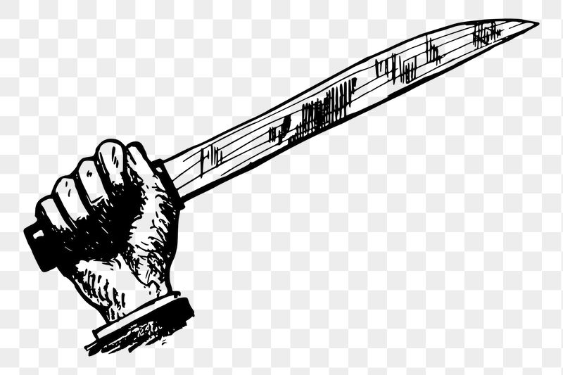 Png hand holding knife sticker | Free PNG - rawpixel