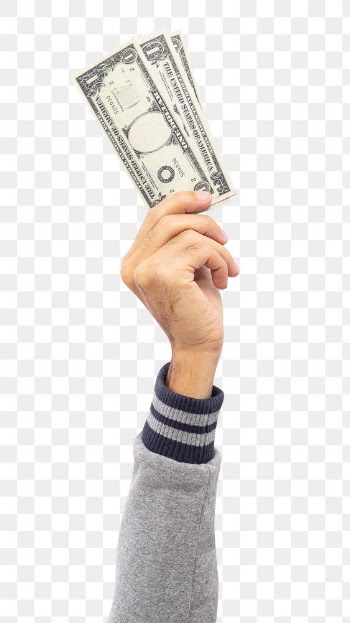 Png Hand holding money mockup in finance… | Free stock illustration | High Resolution graphic