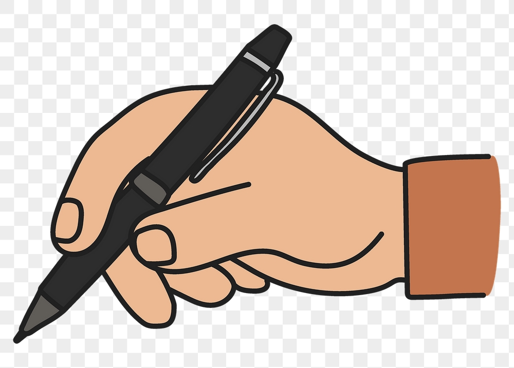 Png hand holding pen sticker, | Free PNG Illustration - rawpixel