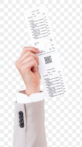 Png Hand holding receipt mockup for shopping… | Free stock illustration | High Resolution graphic