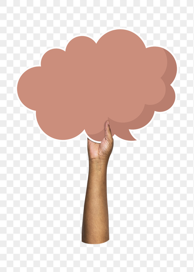 Png hand holding speech bubble, | Free PNG - rawpixel
