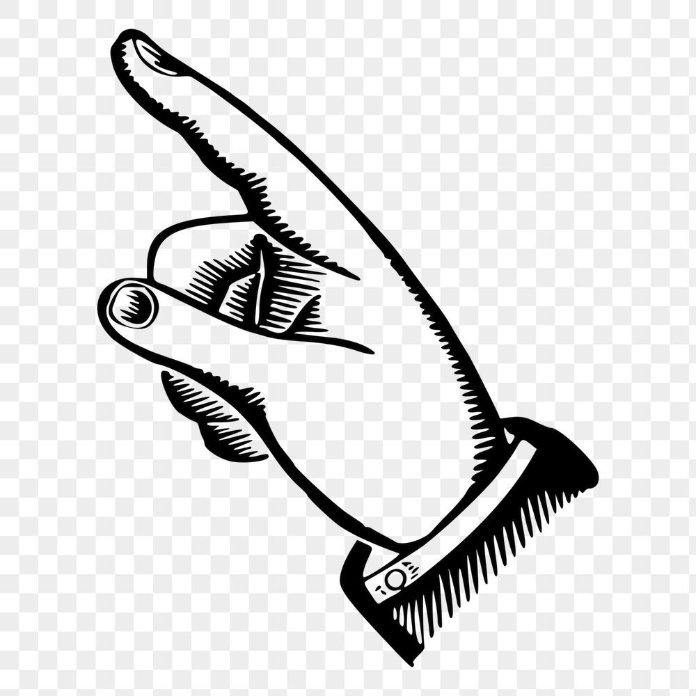 Png hand pointing finger sticker, | Free PNG - rawpixel