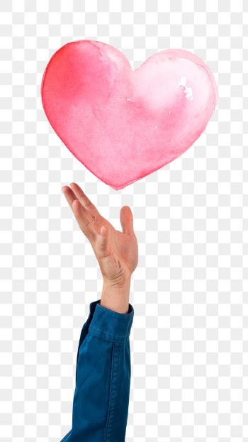 Png Hand presenting heart mockup for… | Free stock illustration | High Resolution graphic