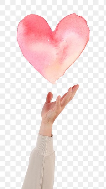 Png Hand presenting heart mockup for… | Free stock illustration | High Resolution graphic